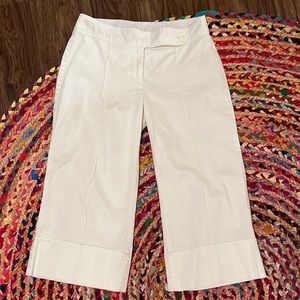 Apt 9 size 6 white culotte pants- wide leg